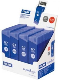 MILAN 24 cajas de minas de grafito 0,9 mm B