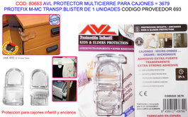 AVL FINSTO PROT.PROTEFIX Organizador de cajones transparente M-MC BL1
