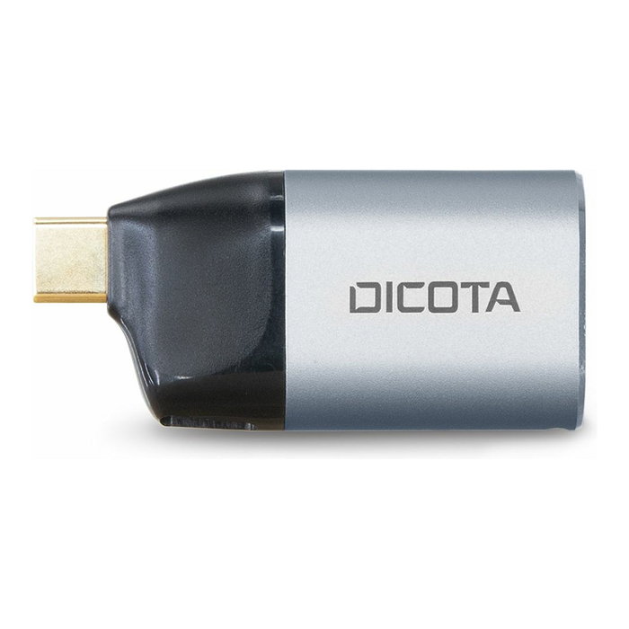 Dicota USB-C to Ethernet Mini Adapter con PD (100W) Plata/Negro