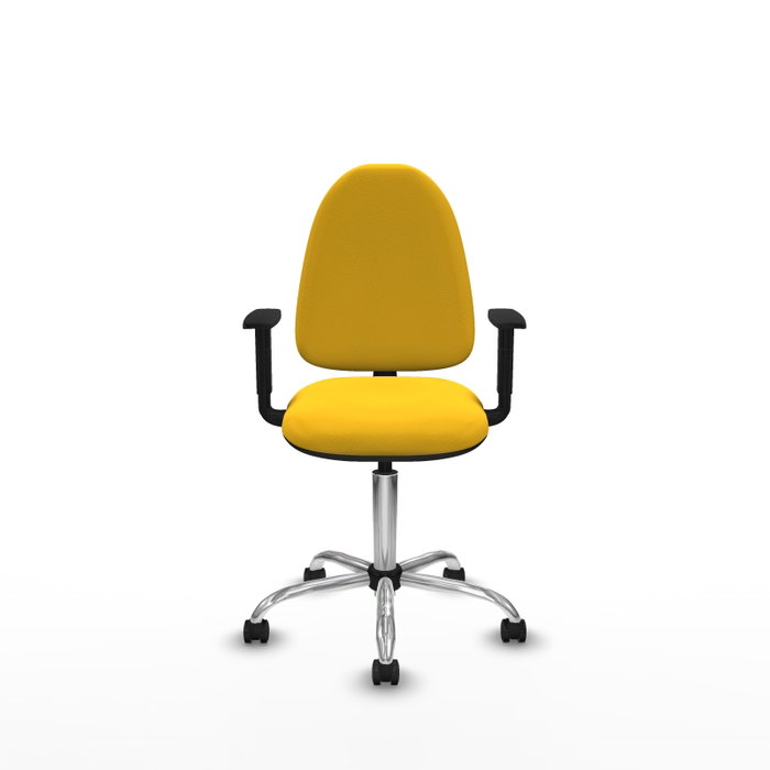 PIQUERAS Y CRESPO Silla de oficina Aýna Amarilla con Brazos 1D PIQUERAS Y CRESPO Silla de oficina Aýna Amarilla con Brazos 1D