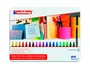 Edding Rotuladores de punta fibra 1200, 20 colores surtidos con regalo