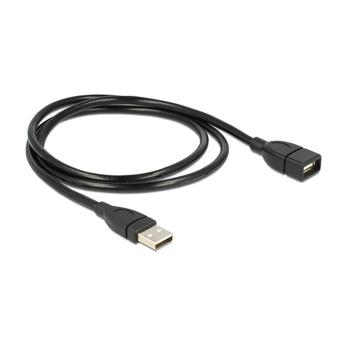 DeLOCK Cable USB 2.0 de 1 m, USB A a USB A, Negro