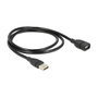 DeLOCK Cable USB 2.0 de 1 m, USB A a USB A, Negro