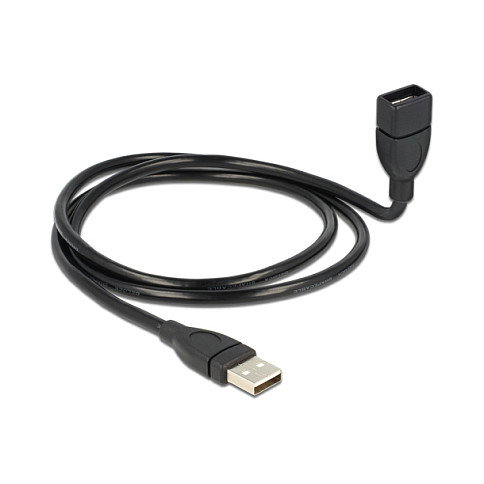 DeLOCK Cable USB 2.0 de 1 m con conectores Tipo A macho a Tipo A hembra