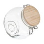 Cook Concept Bote Cristal 1,7 L con Tapa Madera Cierre Mecánico y Doble Base Ideal Cocina Decorativa