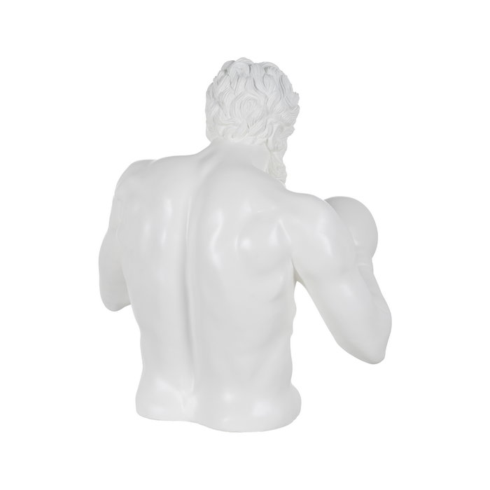 Figura Boxeador Blanco Resina 63 X 51 X 67 cm