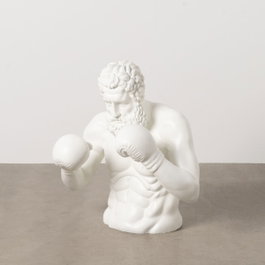 Ixia Figura Boxeador Blanco Resina 63 x 51 x 67 cm