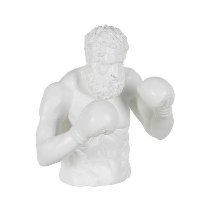 Ixia Figura Boxeador Blanco Resina 63 x 51 x 67 cm