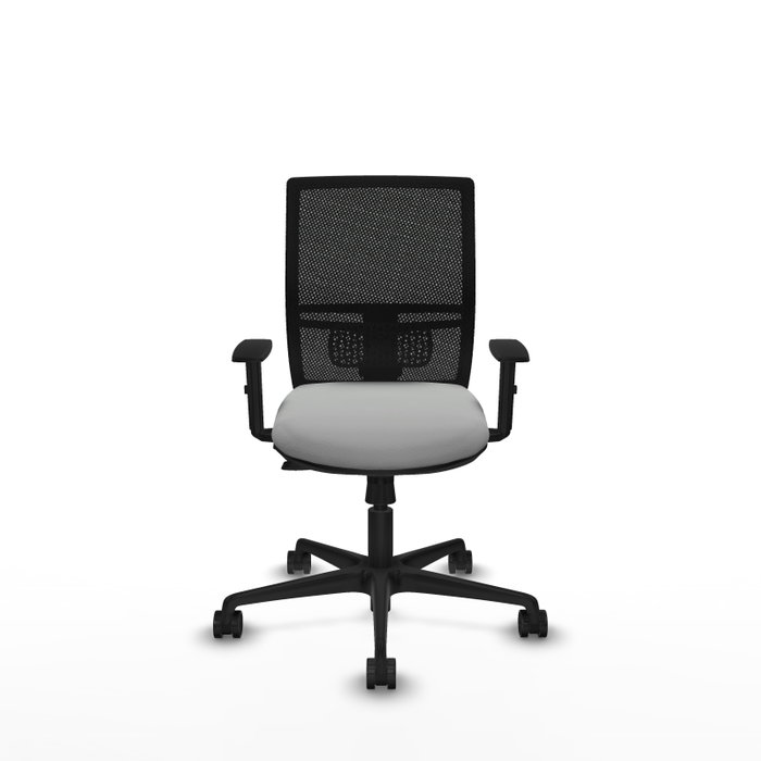 PIQUERAS Y CRESPO Silla de oficina Yunquera con mecanismo Sincro/Traslack, Gris claro y Negro PIQUERAS Y CRESPO Silla de oficina Yunquera con mecanismo Sincro/Traslack, Gris claro y Negro