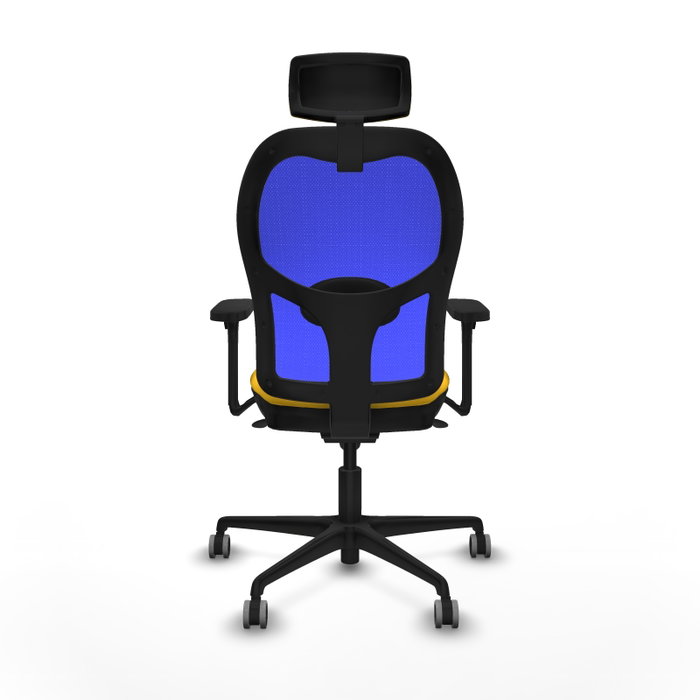 PIQUERAS Y CRESPO Silla de oficina Jorquera Amarillo y Azul
