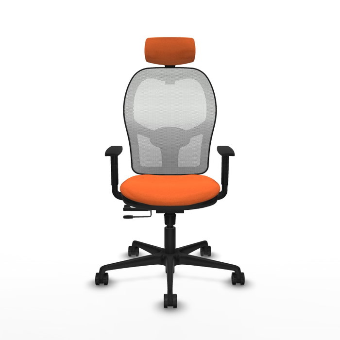 PIQUERAS Y CRESPO Silla de oficina Jorquera Naranja y Blanco