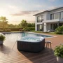 Sunspa Kit Spa Inflable Cuadrado para 6 Personas con Accesorios