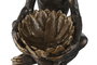 DKD Home Decor Figura Mono Marron Dorado Resina 37 x 50 x 40 cm