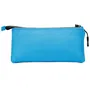 Oh My Pop Estuche Portatodo Triple Mesh Cyan Neon Azul con Tres Compartimentos 11x23x7 cm