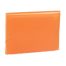 Clasificador Acordeon Carchivo Pp Transl. Fº 13 Dptos.Gomas Naranja (Set de 4)