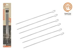 Masterchef Set de 6 Pinchos Metal 30cm BARBACOA