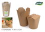 Algon Set 5 Envases Kraft 9.3 cm x 11.5 cm (24 Unidades)