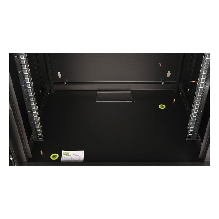 ROLINE Bastidor de Pared 9U 19" Negro 600x450x505 mm Acero con Puerta de Vidrio Rieles Rack Ref. 26.21.0172