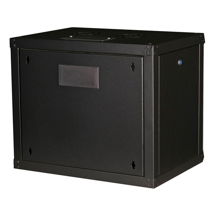 ROLINE Bastidor de Pared 9U 19" Negro 600x450x505 mm Acero con Puerta de Vidrio Rieles Rack Ref. 26.21.0172