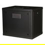 ROLINE Bastidor de Pared 9U 19" Negro 600x450x505 mm Acero con Puerta de Vidrio Rieles Rack Ref. 26.21.0172