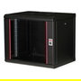 ROLINE Bastidor de Pared 9U 19" Negro 600x450x505 mm Acero con Puerta de Vidrio Rieles Rack Ref. 26.21.0172
