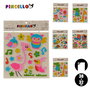 Pincello Pegatinas Pared 38x32 cm Variadas Surtido 6 Unidades (Set de 24)