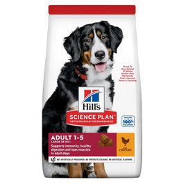 Hill's Pienso para Perro Adulto Raza Grande Sabor Pollo 14kg + 2kg Gratis