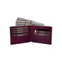 Zoozie Bags Delhi Cartera de Hombre Piel Auténtica Rojo Claret 11x2x9 cm