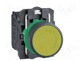 SCHNEIDER ELECTRIC Interruptor de presión Harmony XB5 Amarillo 22mm NA