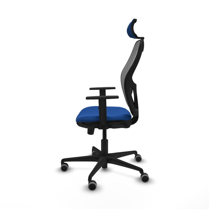 PIQUERAS Y CRESPO Silla de oficina Jorquera Azul y Gris con mecanismo Sincro/Traslack PIQUERAS Y CRESPO Silla de oficina Jorquera Azul y Gris con mecanismo Sincro/Traslack