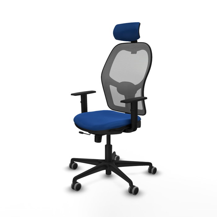 PIQUERAS Y CRESPO Silla de oficina Jorquera Azul y Gris con mecanismo Sincro/Traslack PIQUERAS Y CRESPO Silla de oficina Jorquera Azul y Gris con mecanismo Sincro/Traslack