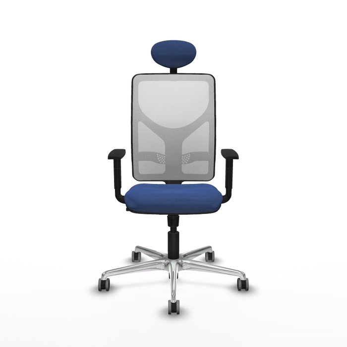 PIQUERAS Y CRESPO Silla de oficina Motilla con Mecanismo Sincro, Azul marino y Blanco PIQUERAS Y CRESPO Silla de oficina Motilla con Mecanismo Sincro, Azul marino y Blanco