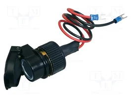 PRO CAR Tomacorriente de encendedor negro 12VDC 10A