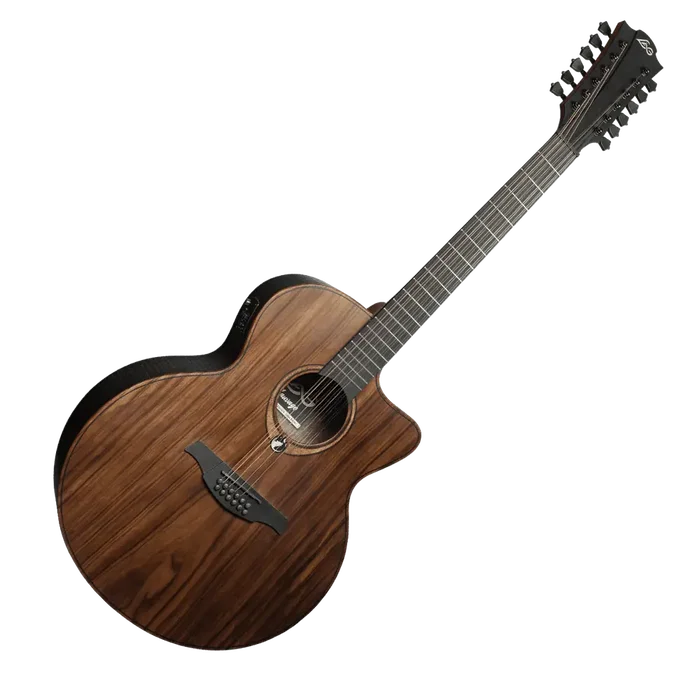 LAG Guitarra Acústica Jumbo Electroacústica 12 Cuerdas Sauvage Lag Satinado Natural