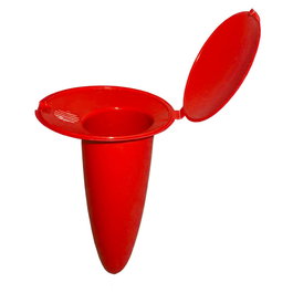 Marbueno Contenedor Ecologico Plastico Color Rojo 12,5x10x7,3 cm Playa MARBUENO SUMMER 10139R
