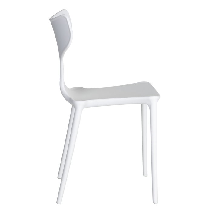 Silla Apilable Blanco Polipropileno 47 X 41 X 83,50 cm (Set de 4)