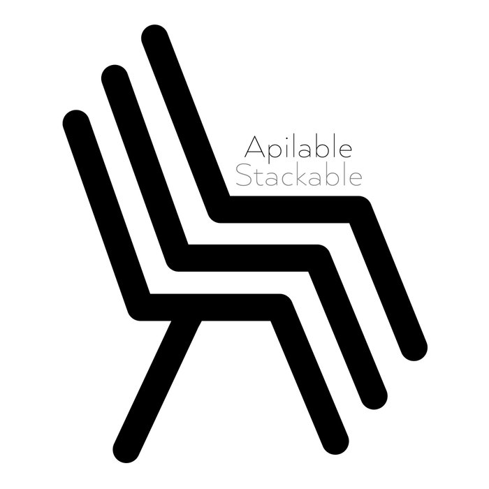 Silla Apilable Blanco Polipropileno 47 X 41 X 83,50 cm (Set de 4)