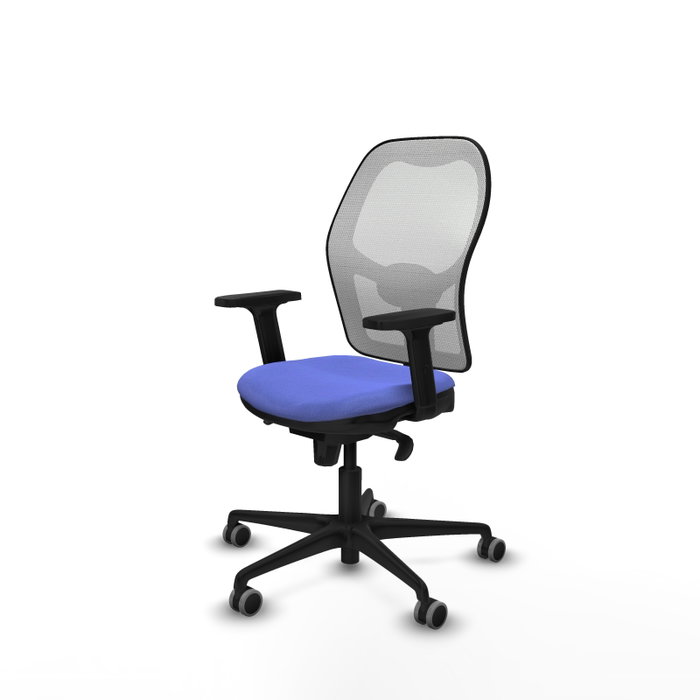 PIQUERAS Y CRESPO Silla de oficina Jorquera con mecanismo Sincro, Tela Azul y Malla Blanca PIQUERAS Y CRESPO Silla de oficina Jorquera con mecanismo Sincro, Tela Azul y Malla Blanca