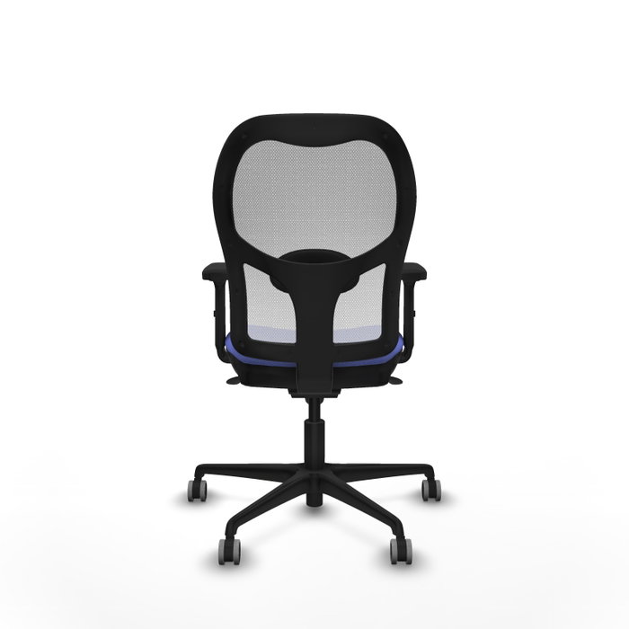 PIQUERAS Y CRESPO Silla de oficina Jorquera con mecanismo Sincro, Tela Azul y Malla Blanca PIQUERAS Y CRESPO Silla de oficina Jorquera con mecanismo Sincro, Tela Azul y Malla Blanca