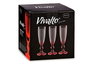 Vivalto Copa Cava Vidrio Dec Puntos Pie Rojo 18 CL 7 x 20 x 7 cm (Set de 36)