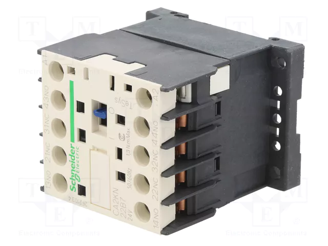 Schneider Electric CA2KN22B7 TeSys D Contactor 4-polar 10A 24VAC Schneider Electric CA2KN22B7 TeSys D Contactor 4-polar 10A 24VAC