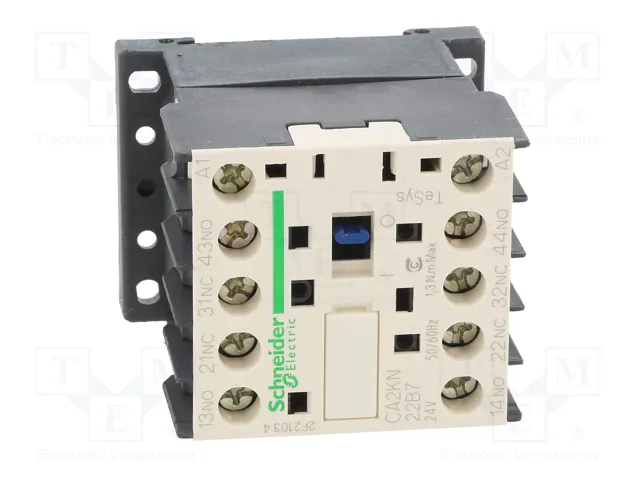 Schneider Electric CA2KN22B7 TeSys D Contactor 4-polar 10A 24VAC Schneider Electric CA2KN22B7 TeSys D Contactor 4-polar 10A 24VAC