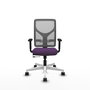 PIQUERAS Y CRESPO Silla de oficina Motilla con mecanismo Sincro/Traslack, Morado y Gris