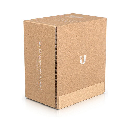 Ubiquiti UISP-Connector-SHD Conector RJ45 Macho, Plata, 100 Unidades
