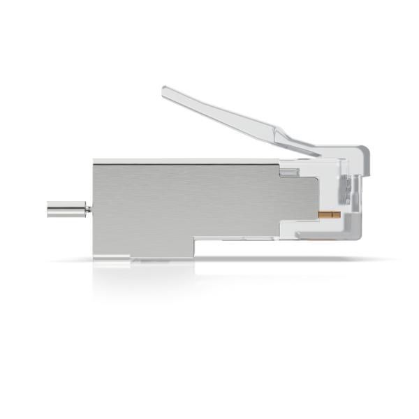 Ubiquiti UISP-Connector-SHD Conector RJ45 Macho, Plata, 100 Unidades