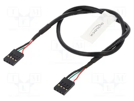DeLOCK Cable pinheader F/F de 0,40 m Negro
