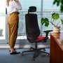 PIQUERAS Y CRESPO Silla de oficina Mardos Naranja y Negro
