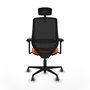 PIQUERAS Y CRESPO Silla de oficina Mardos Naranja y Negro