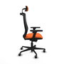 PIQUERAS Y CRESPO Silla de oficina Mardos Naranja y Negro