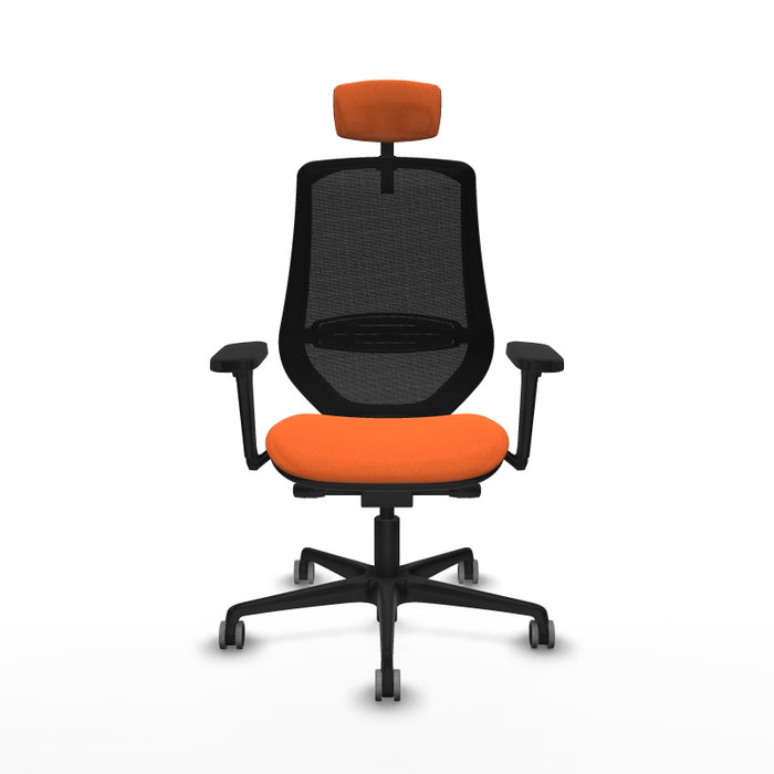 PIQUERAS Y CRESPO Silla de oficina Mardos Naranja y Negro